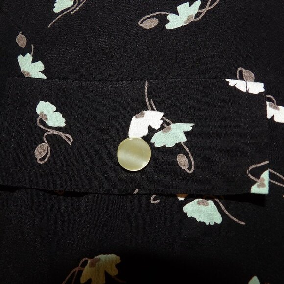Miss Coco Paris Floral Fully Button Down Dress No Size - Picture 4 of 6